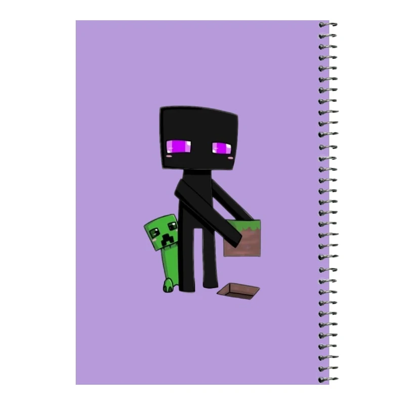 دفتر مشق 80 برگ اس جی مدل ماینکرفت   