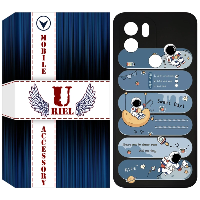 کاور یوریل مدل KSH کد 18 طرح فضانورد مناسب برای گوشی موبایل شیائومی Redmi A1 Plus