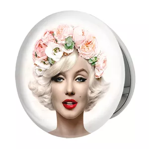 آینه جیبی خندالو طرح مرلین مونرو Marilyn Monroe مدل تاشو کد 3978 