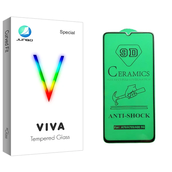 محافظ صفحه نمایش سرامیکی جانبو مدل Viva Glass مناسب برای گوشی موبایل سامسونگ Galaxy A70