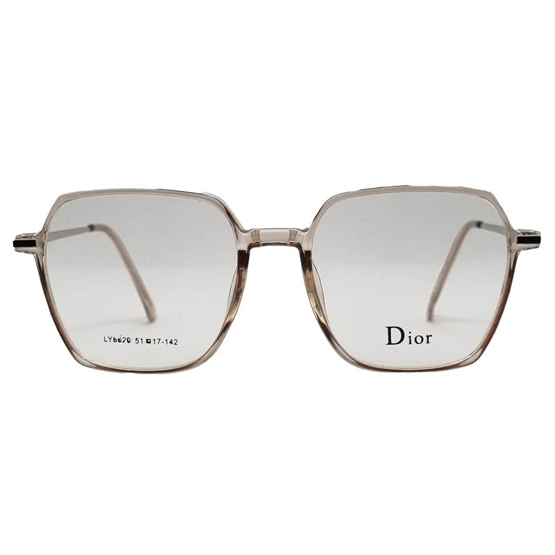 فریم عینک طبی مربعی مدل LY6620c2 مناسب برای صورت بیضی، قلب، گرد، لوزی، مثلث، مربع، مستطیل