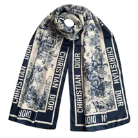 شال زنانه مدل ابریشم توییل مجلسی طبیعت جنگل