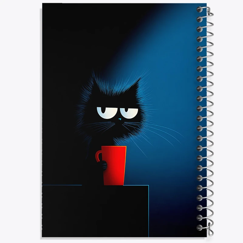 دفتر مشق 100 برگ خندالو طرح گربه بامزه کد N4902