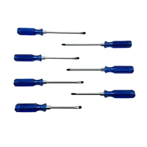 پیچ گوشتی ضربه خور دوسو و چهارسو آریو مدل 01 بسته 7 عددی