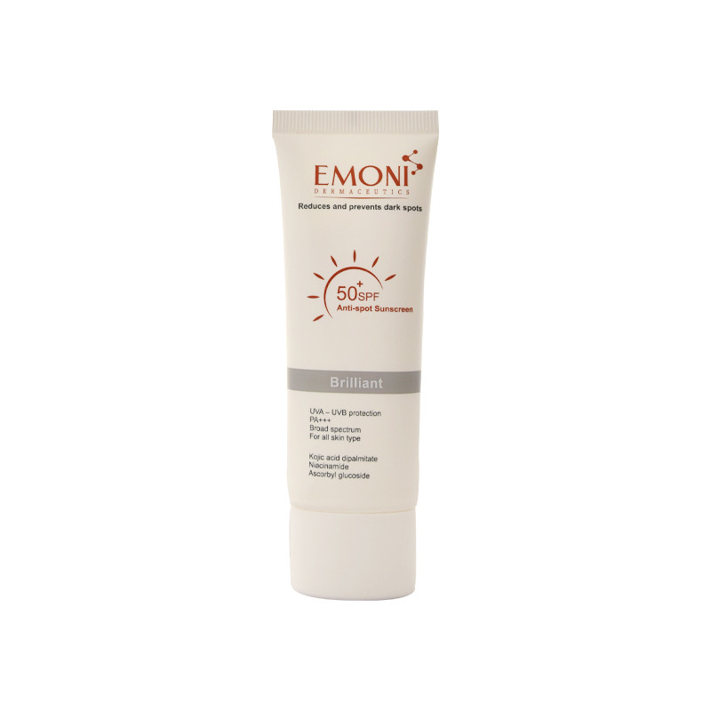 کرم ضد آفتاب بدون رنگ امونی spf50 مدل brilliant مناسب انواع پوست حجم 50 میلیلیتر کرم ضد آفتاب بدون رنگ امونی spf50 مدل brilliant مناسب انواع پوست حجم 50 میلیلیتر