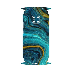MAHOOT Turquoise marblewith golden streaks-FullSkin Cover Sticker for Huawei Mate 20 Pro