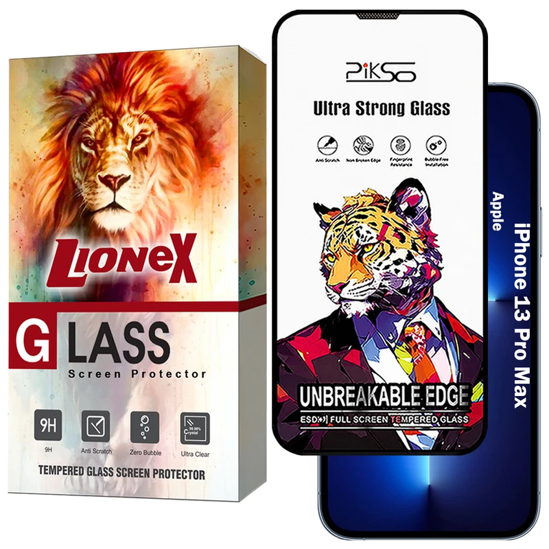 محافظ صفحه نمایش لایونکس مدل PICSOL مناسب برای گوشی موبایل اپل iPhone 13 Pro Max