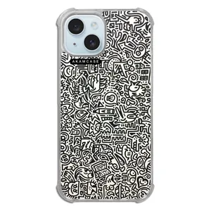 AKAM AMC-WTA15-DOODLE17 Cover For Apple iPhone 15