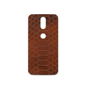 MAHOOT Brown-Snake-Leather Cover Sticker for Motorola Moto G4