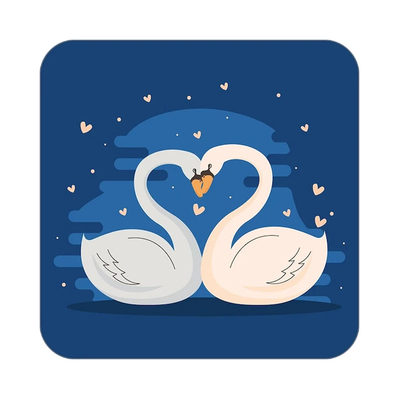 زیر لیوانی کاکتی طرح عاشقانه مدل mp40236