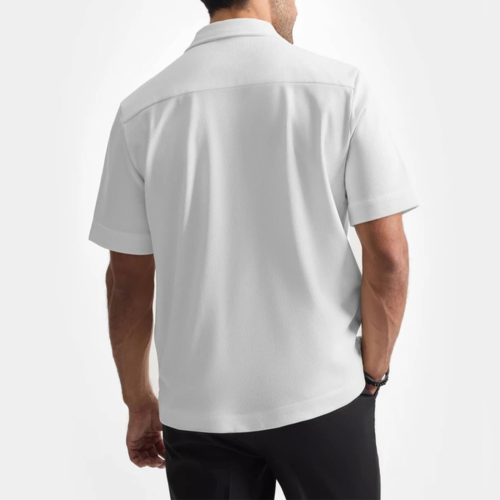 پیراهن آستین کوتاه مردانه کروم مدل 2420110 -  - 4