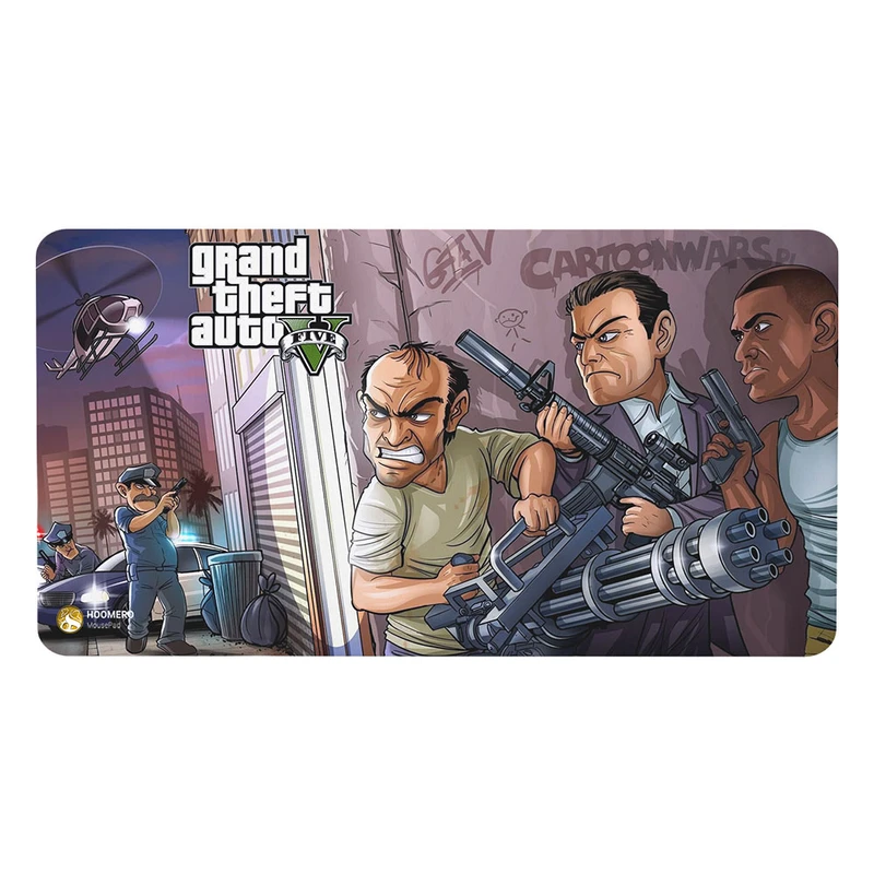 ماوس پد مخصوص بازی هومرو مدل MX106 طرح بازی جی تی ای gta v