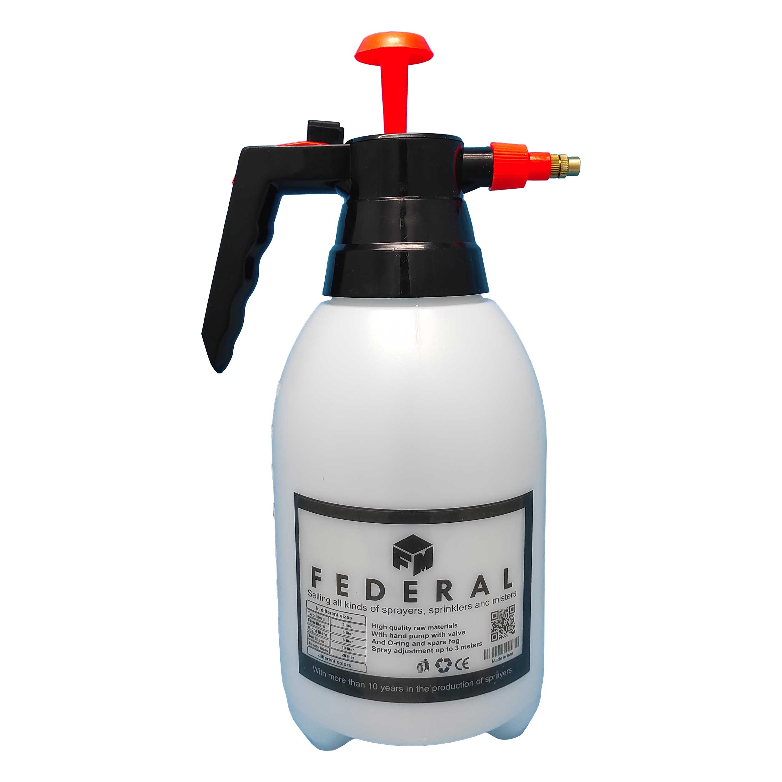 سمپاش فدرال مدل N-02 حجم 2 لیتر سمپاش فدرال مدل N-02 حجم 2 لیتر