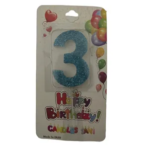 شمع تولد مدل عدد 3 کد 2113 