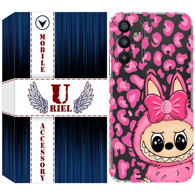 کاور یوریل مدل Clear کد 107 طرح لبوبو Labubu مناسب برای گوشی موبایل سامسونگ Galaxy A25