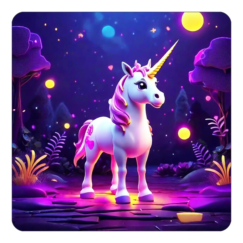 مگنت کاکتی طرح اسب تک شاخ و یونیکورن مدل mp30744