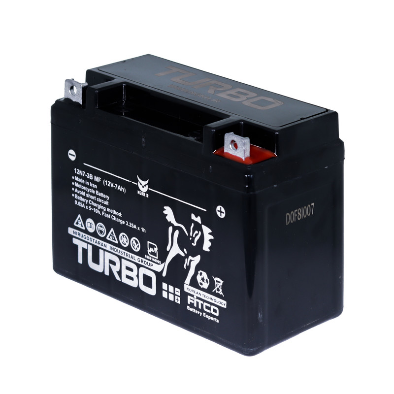 باتری موتورسیکلت توربو مدل 12V-7A