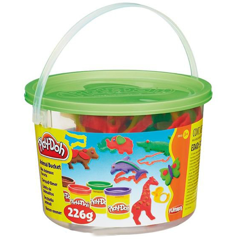 خمیر بازی هاسبرو مدل Animal activities bucket کد 23414