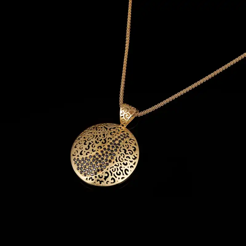 گردنبند طلا 18 عیار زنانه جواهری سون مدل 4359