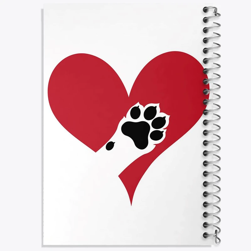 دفتر ژورنال نویسی 50 برگ خندالو مدل نقطه ای طرح حمایت از حیوانات کد 27366