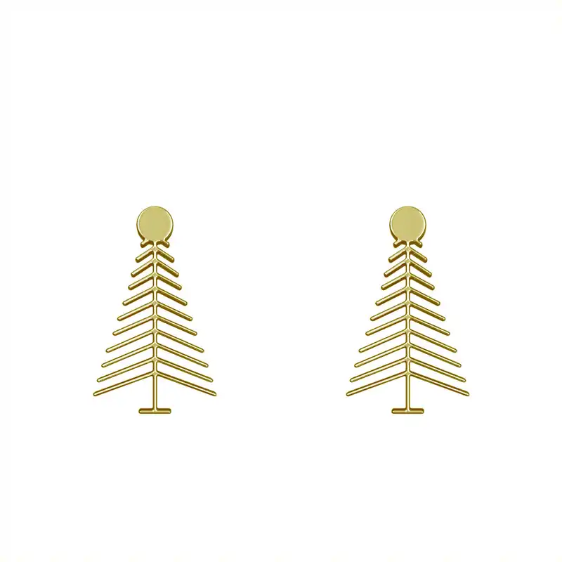 گوشواره طلا 18 عیار زنانه مدوپد مدل درخت کد GA1-15770