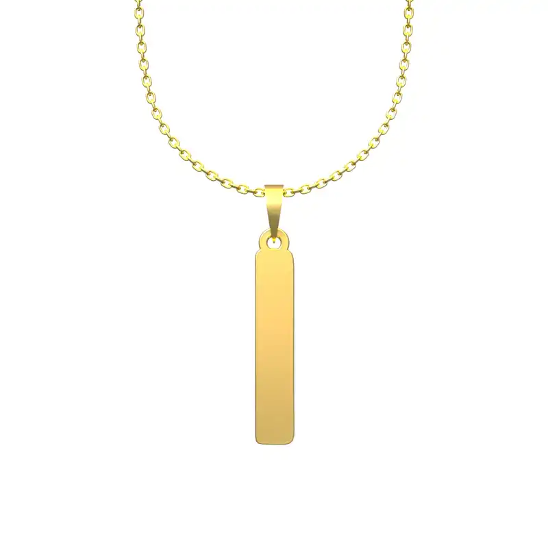 گردنبند طلا 18 عیار زنانه مدوپد مدل حرف I کد H3-1-1295