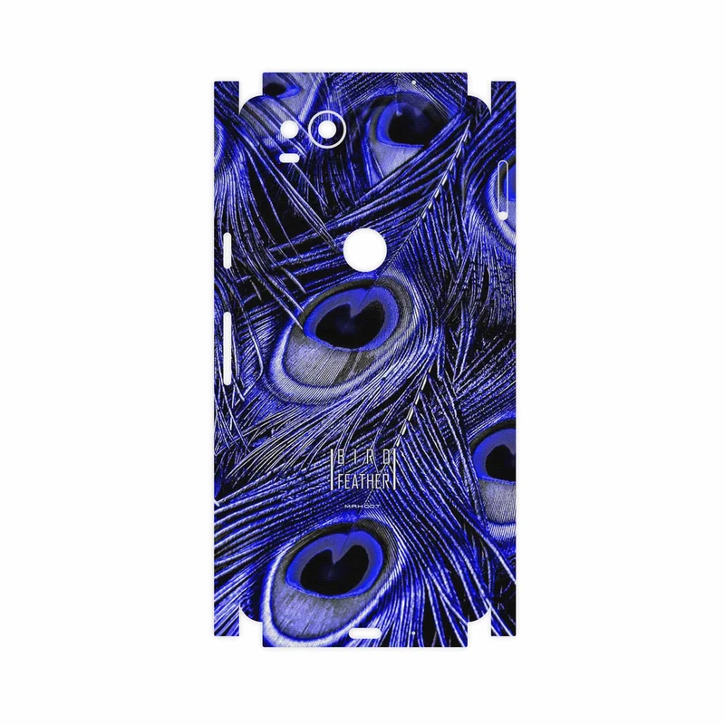 برچسب پوششی ماهوت مدل Purple Feather-FullSkin مناسب برای گوشی موبایل گوگل Pixel 2