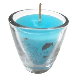 شمع لیوانی مدل عاشقانه رز