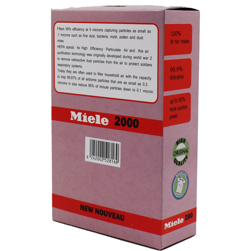 پاکت جاروبرقی مدل هپا بسته 5 عددی مناسب برای جاروبرقی میله