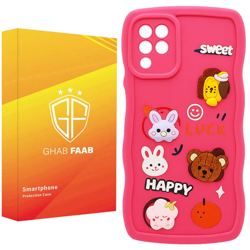 کاور قاب فاب مدل سیلیکونی فانتزی طرح دخترانه مناسب برای گوشی موبایل سامسونگ Galaxy A12 / Galaxy M12 / Galaxy F12