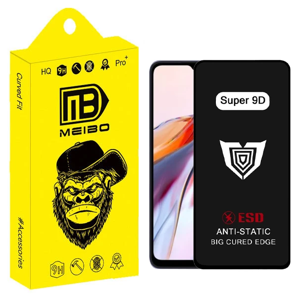 محافظ صفحه نمایش فول میبو مدل Super 9D مناسب برای گوشی موبایل شیائومی Redmi 10C / 12C / 10 / A3 / Poco C40 / C55 / C61