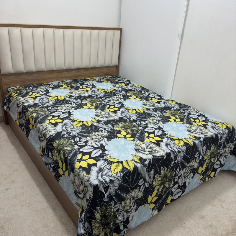 روکش لحاف مایکروفایبر ناتوسا مدل گلسار دو نفره سایز 240x220 سانتی‌متر