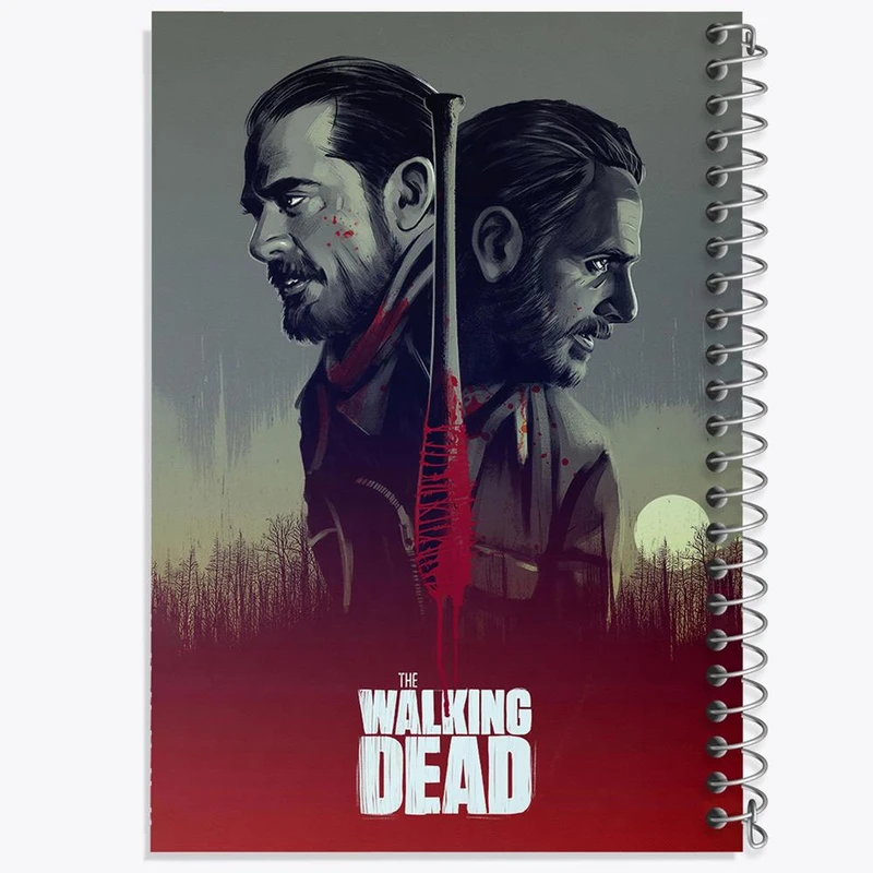 دفتر شطرنجی 50 برگ خندالو طرح سریال مردگان متحرک The Walking Dead کد 10187