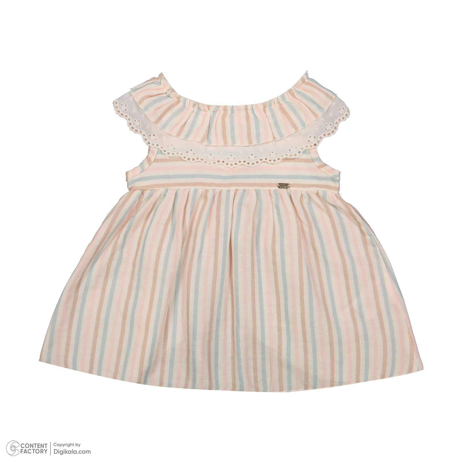 ست سه تکه لباس نوزادی ایندیگو مدل 13158 رنگ کرم -  - 10