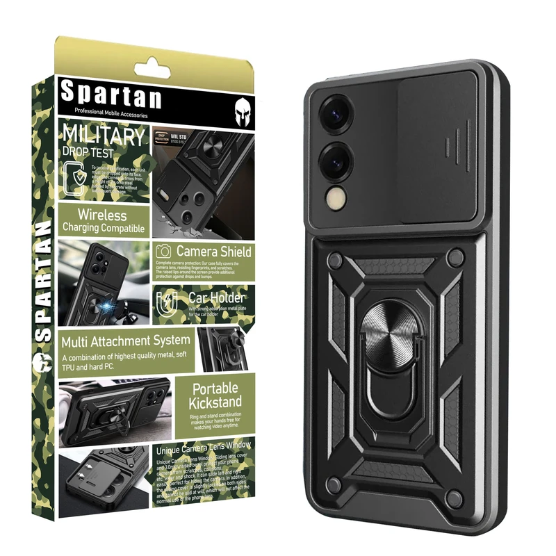 کاور اسپارتان مدل Defender Armor مناسب برای گوشی موبایل سامسونگ Galaxy S25 Edge
