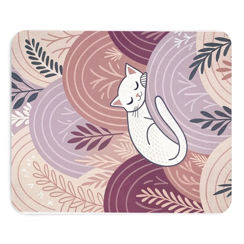 ماوس پد طرح گربه خوابیده سایز 19x24 سانتی متر
