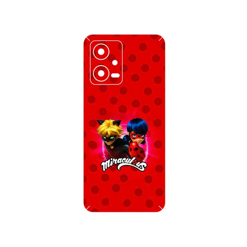 برچسب پوششی ماهوت مدل Ladybug and Cat Noir مناسب برای گوشی موبایل شیائومی Poco X5
