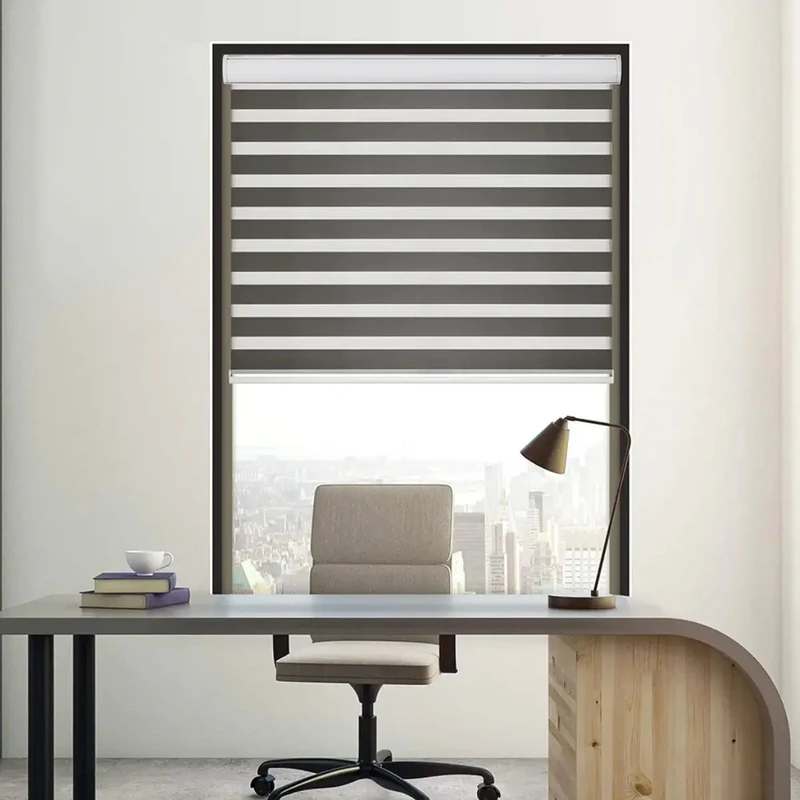 پرده زبرا زیو مدل اداری سایز 140x180 سانتی متر