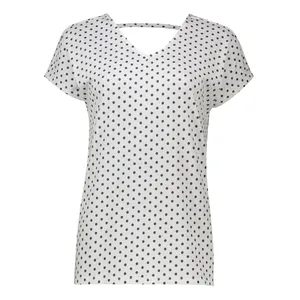 بلوز آستین کوتاه یقه هفت زنانه هومنیتی مدل WYWBL3813