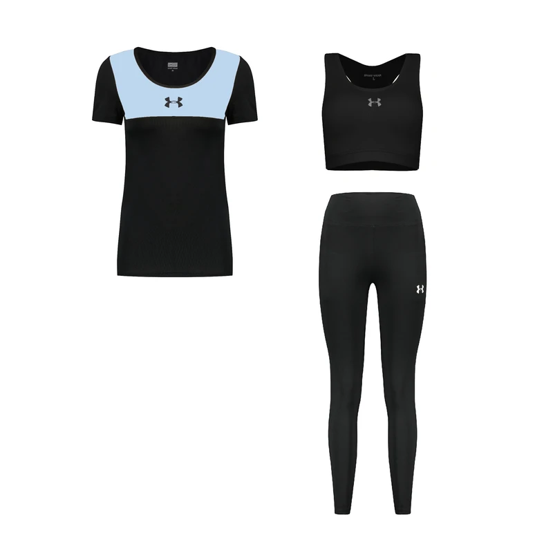 ست 3 تکه لباس ورزشی زنانه مدل 1801-4104-710102