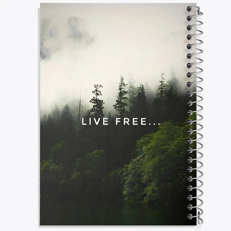 دفتر مشق 50 برگ خندالو طرح Live Free کد F5649