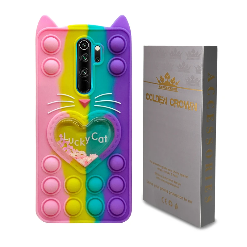 کاور گلدن کرون مدل Cat مناسب برای گوشی موبایل شیائومی Redmi Note 8 Pro