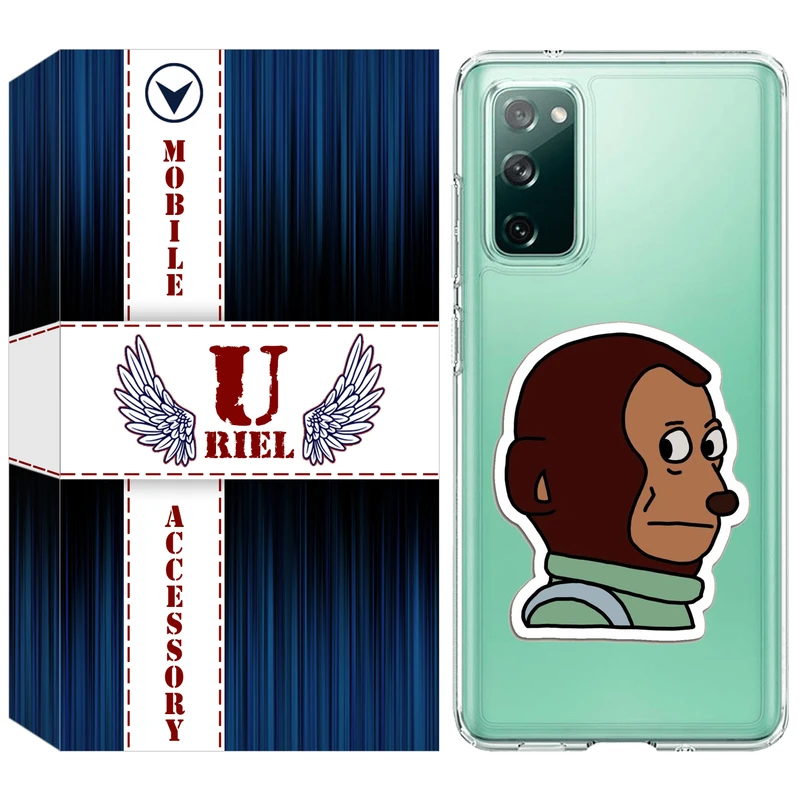 کاور  یوریل مدل Clear کد 88 طرح میمون مناسب برای گوشی موبایل سامسونگ Galaxy S20 FE