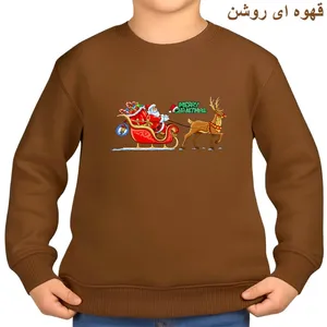 سویشرت بچگانه مدل بابانوئل و گوزن کریسمس کد 2