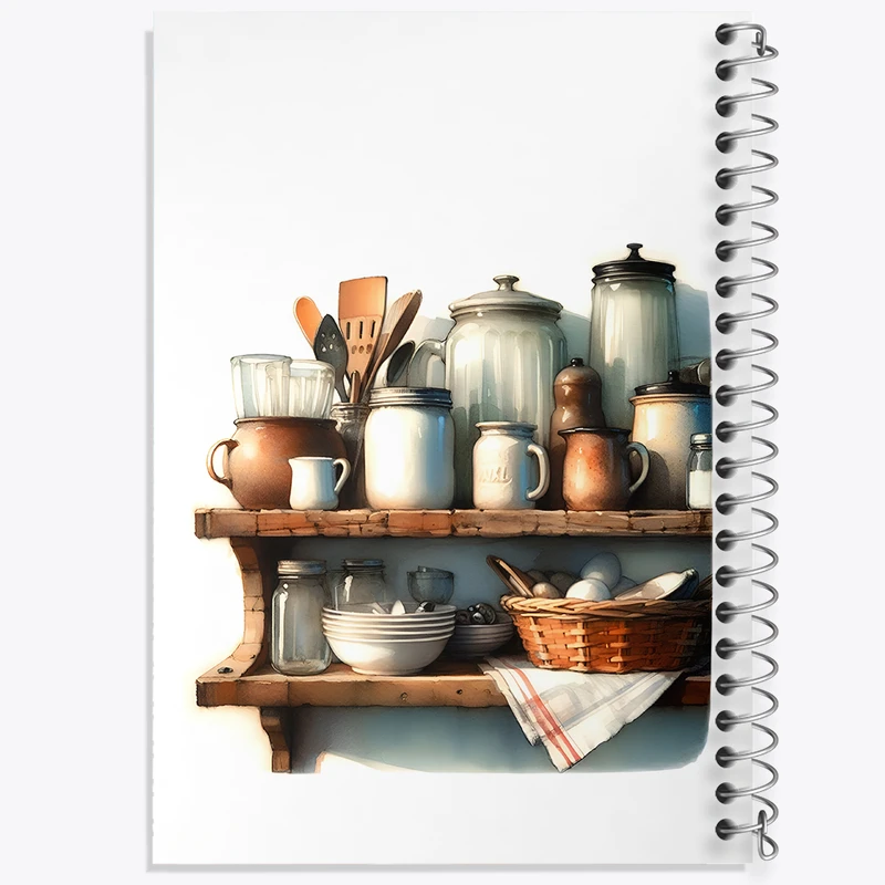 دفتر شطرنجی 50 برگ خندالو طرح آشپزخانه کد F6196