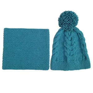 ست کلاه و شال گردن بافتنی کد PG1 