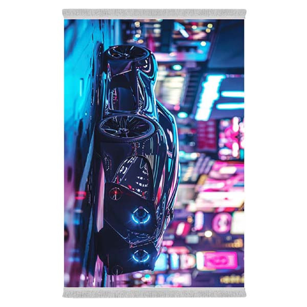 فرش پارچه‌ای دفه مدل فرشینه طرح فانتزی کد 8217