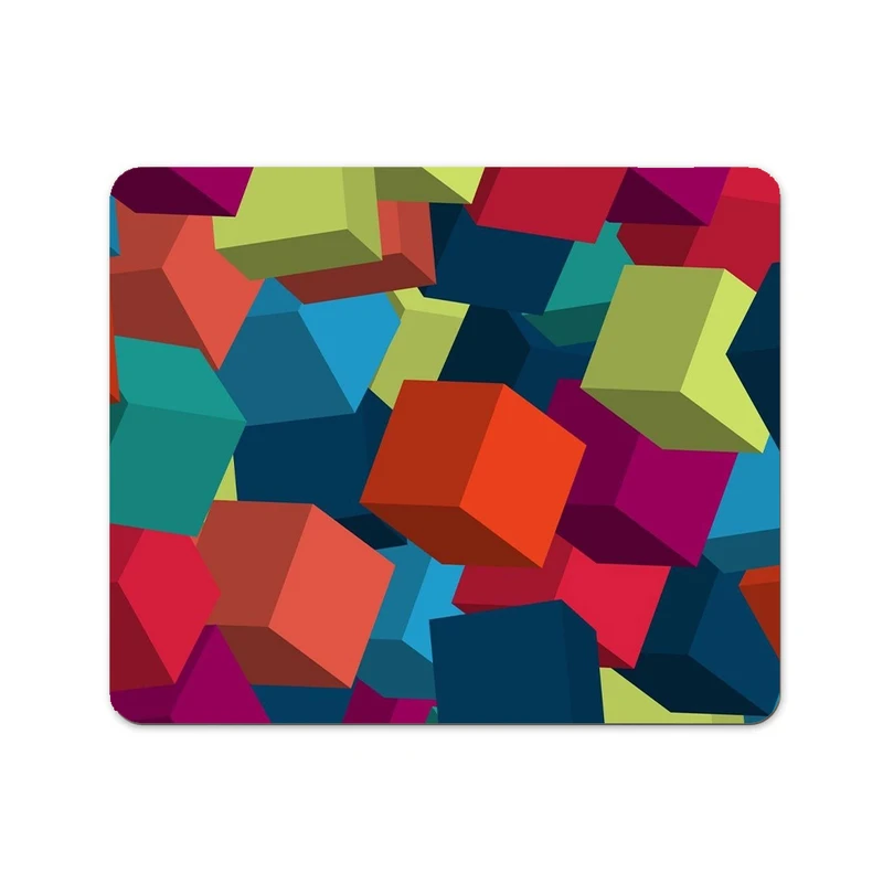 ماوس پد پاد آفرین طرح مکعب کد 885 سایز 19*24 سانتی متر 