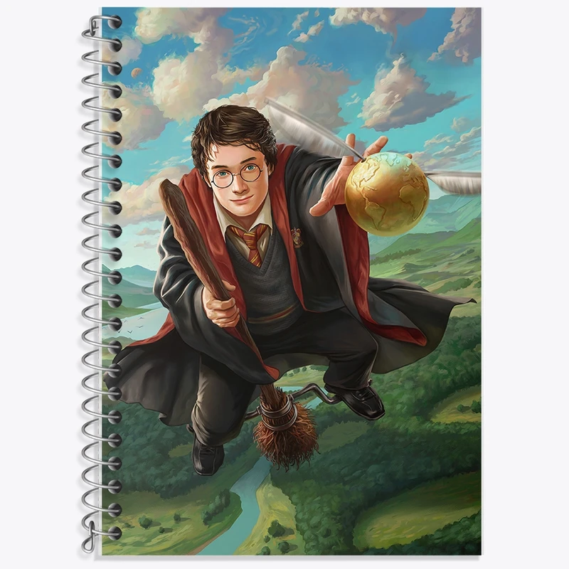 دفتر زبان 50 برگ خندالو مدل دو خط طرح هری پاتر (Harry Potter) کد F2448