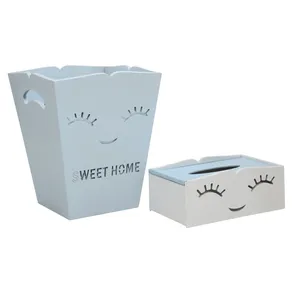 ست سطل و جای دستمال کاغذی مدل سوییت هوم کد 5244